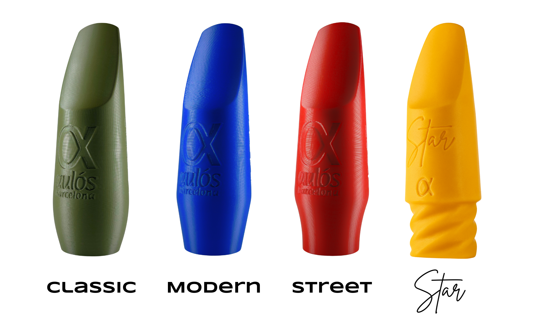 Boquillas de saxo alto Classic, Modern, Street y Star 2025